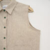 BLUSA SIN MANGAS COLOR BEIGE