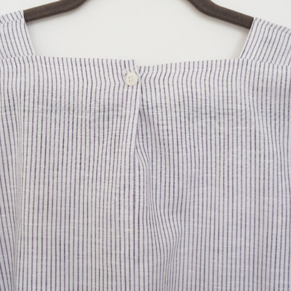 CAMISETA CUELLO RECTO RAYAS