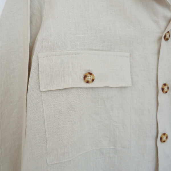 camisa larga crudo4 CAMISA LINO MANGA LARGA
