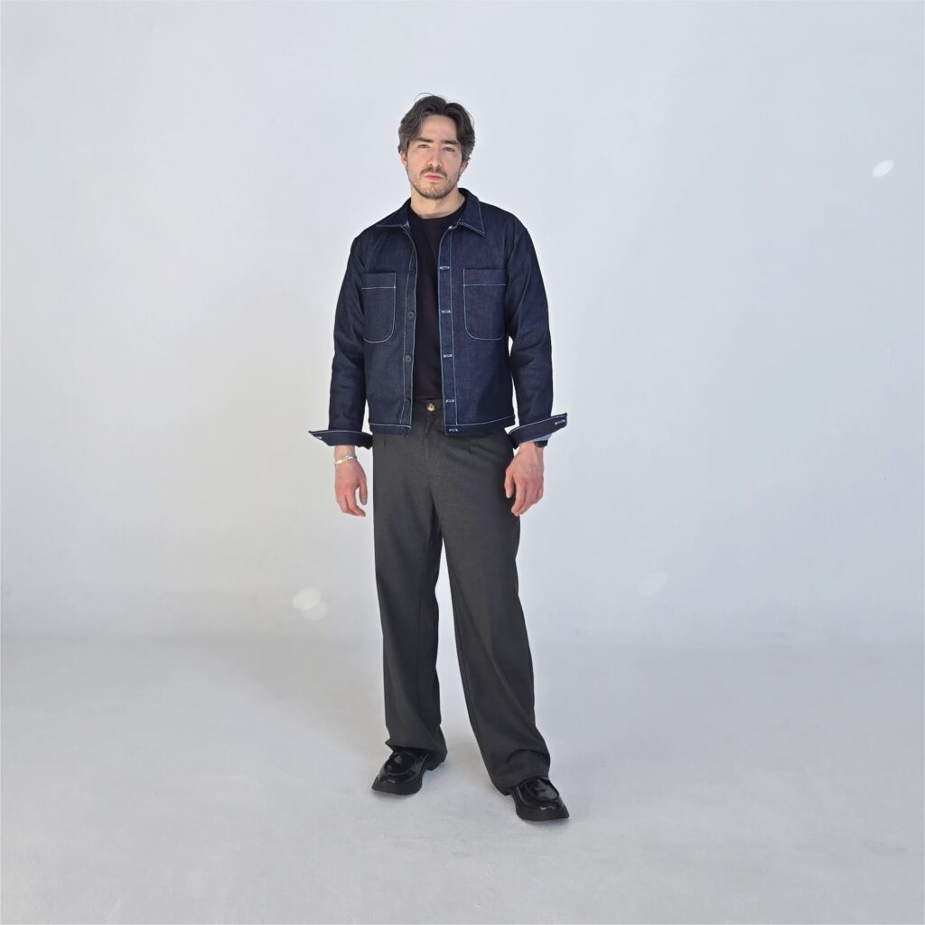 CHAQUETA MEZCLILLA AZUL