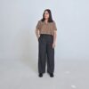 BLUSA CAMEL SIN MANGAS