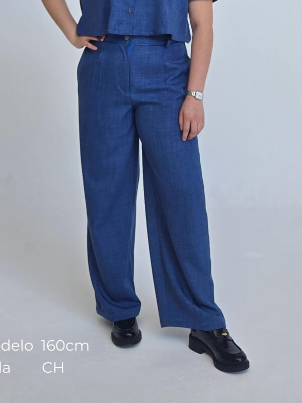 PHTHALO BLUE1 PANTALÓN AZUL MELANGE